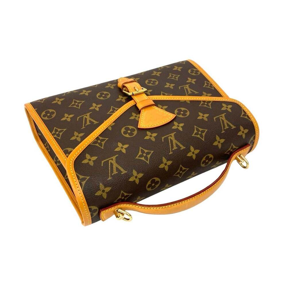 LOUIS VUITTON Brown Monogram Leather Shoulder Bag - Picture 4 of 10
